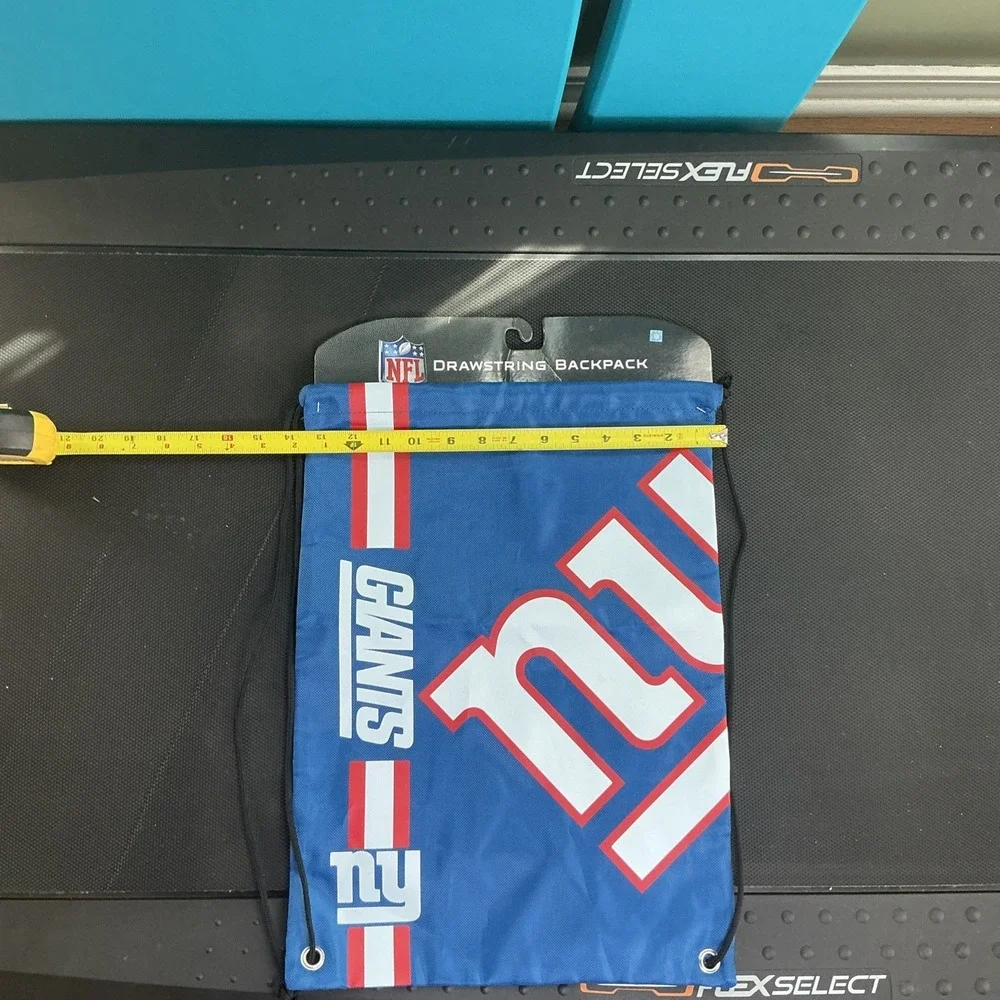 New York Giants‎ Drawstring Backpack FOCO NFL Gym Sack 18x13.5 Blue